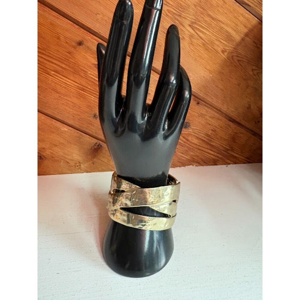 Hinged Cuff Gold Bracelets